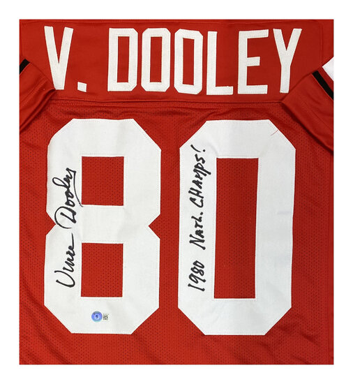 Men's Georgia Bulldogs Players Jersey Honoring Vince Dooley Patch