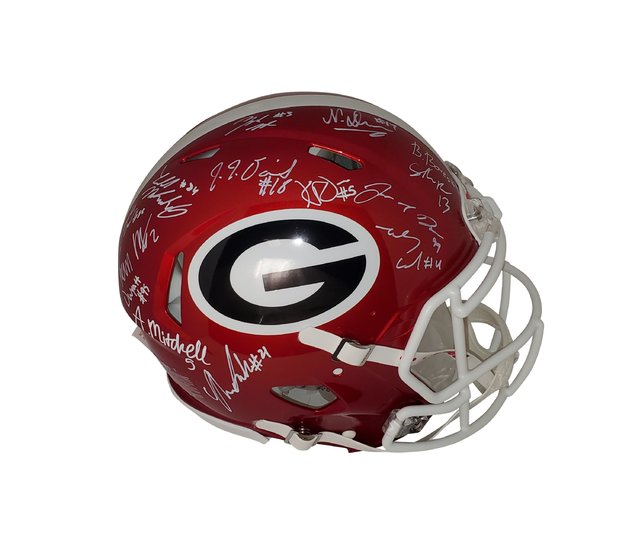 Nakobe Dean Georgia Bulldogs Autographed Red National Championship Jersey